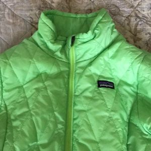 Girls green Patagonia down jacket - xl (14)